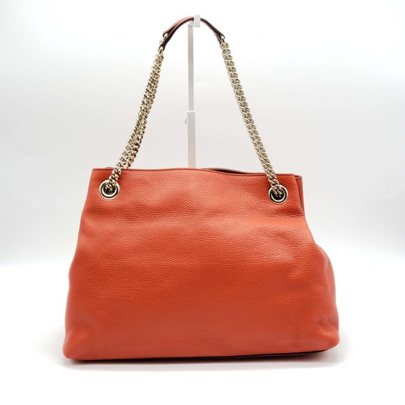 100% Authentic Gucci Soho on Chain Medium Leather Shoulder Bag - Picture 2 of 16